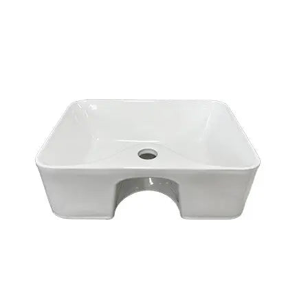 BA460 — Above Counter Basin - Sleek Rectangular Design with Soft Edges