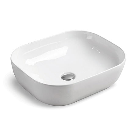 BA510 — Above Counter Basin Unique Curved Rectangular Shape - in 4 Colors