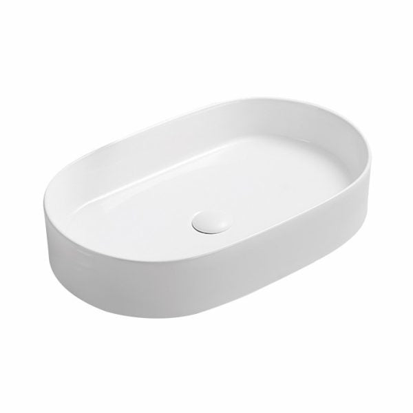 BA610 — Curved Rectangular Above Counter Basin - Gloss White/Matte White/Matte Black