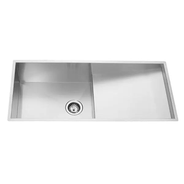 Atlas Single Bowl Handmade Chrome Kitchen Sink - 1000x440x200mm