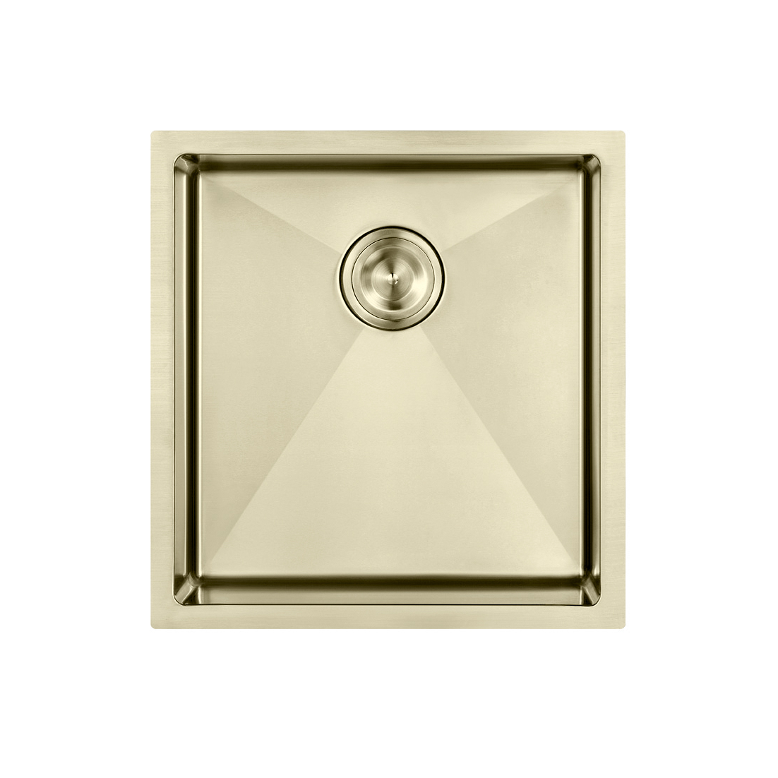 Atlas Single Bowl Kitchen Sink in Champagne Gold - Handmade 450x250mm
