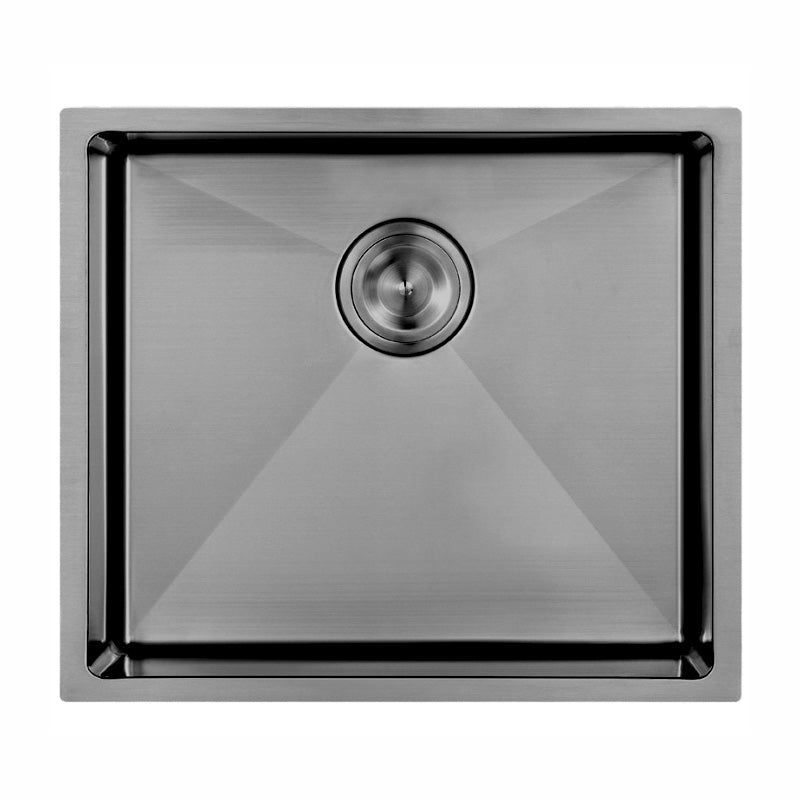 Atlas Single Bowl Handmade Gunmetal Black Kitchen Sink - 550x450x250mm