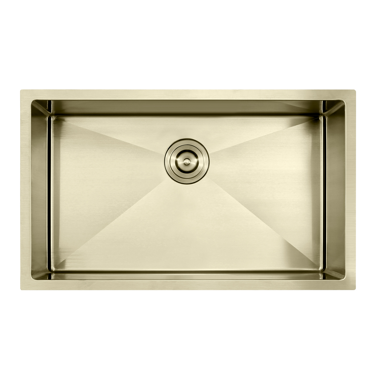 Atlas Single Bowl Kitchen Sink in Champagne Gold - Handmade 700x400x190mm
