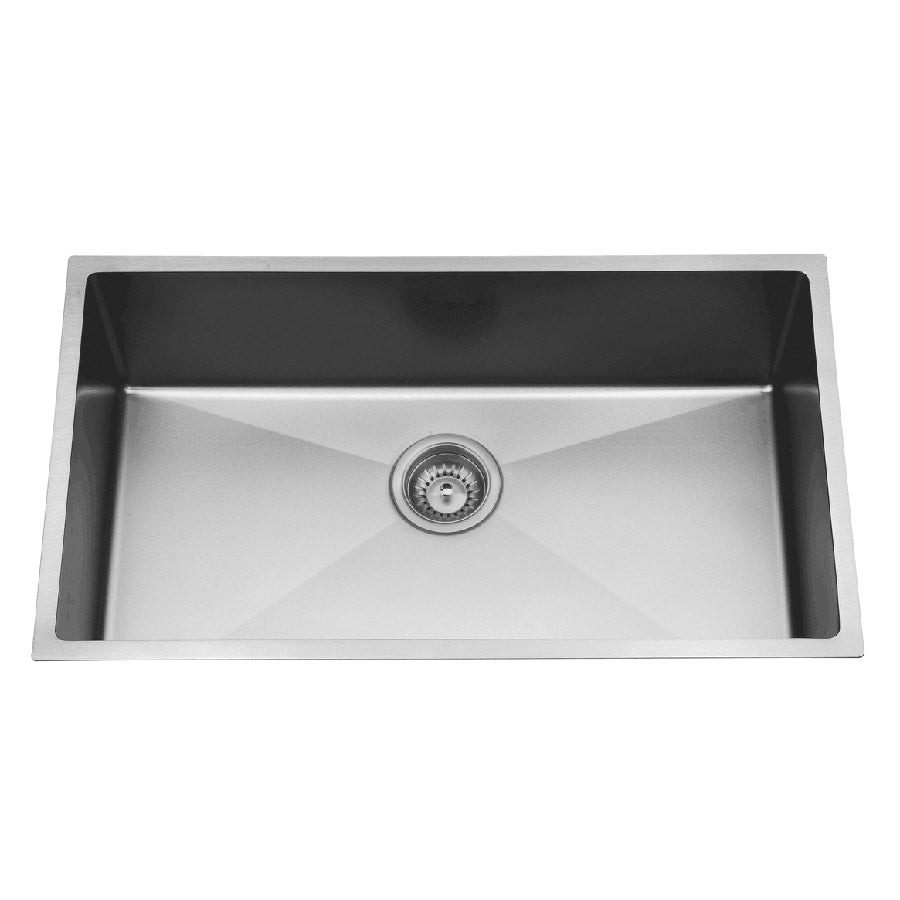 Atlas Single Bowl Handmade Chrome Kitchen Sink - 700x400x190mm