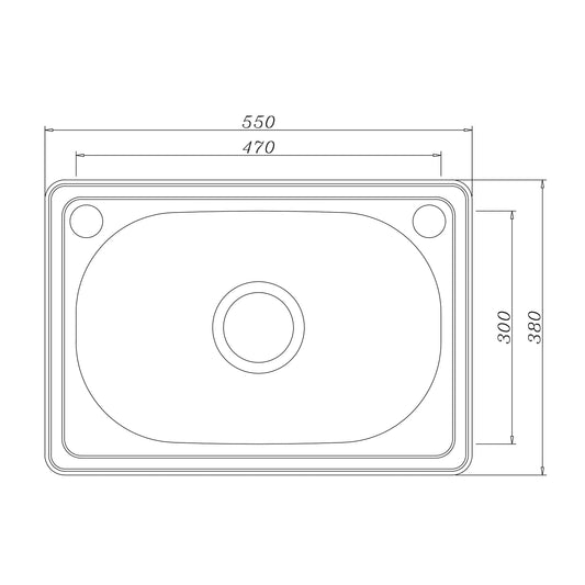 30 Litre - Sofia Insert Laundry Trough - 550*380mm