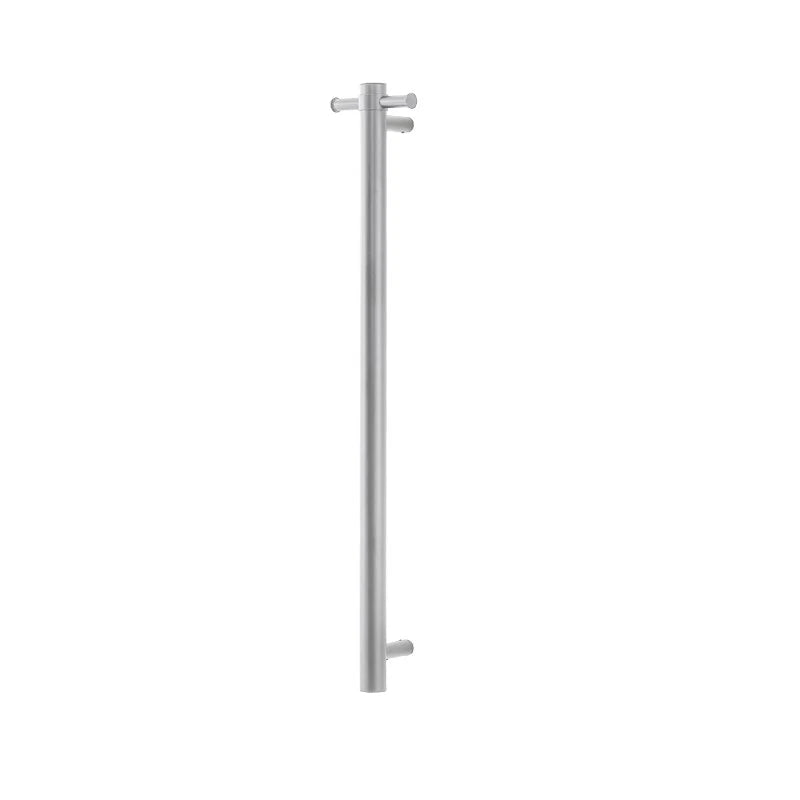 Round Vertical Electric Heated Towel Rack Single Bar