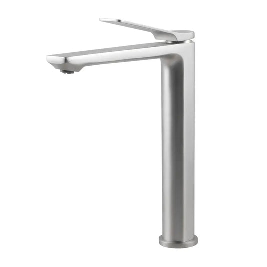 RUSHY Brushed Nickel Tall Basin Mixer
