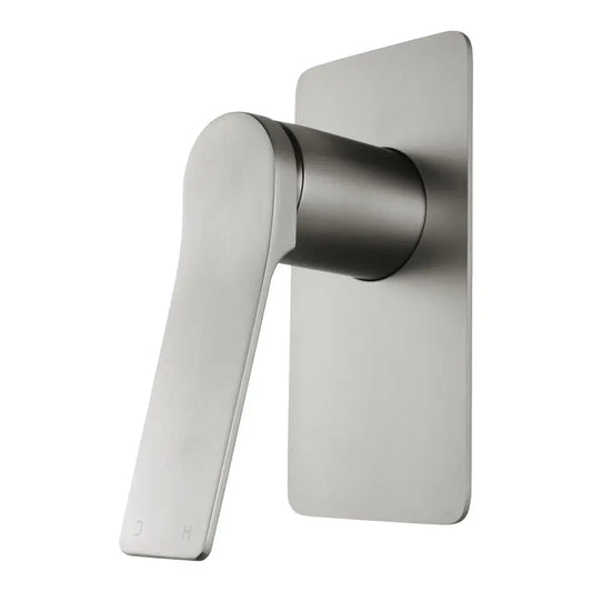 RUSHY Square Brushed Nickel Built-in Shower Wall Mixer