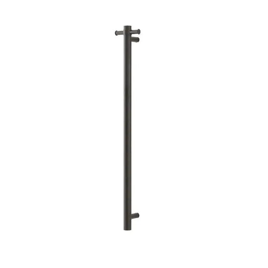 Round Vertical Electric Heated Towel Rack Single Bar