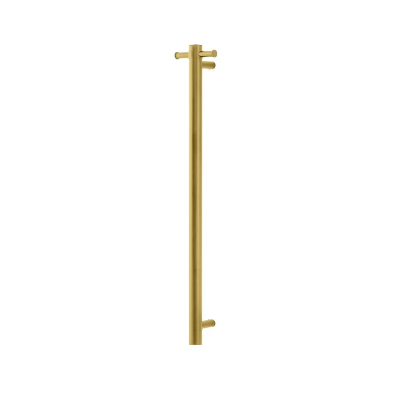 Round Vertical Electric Heated Towel Rack Single Bar