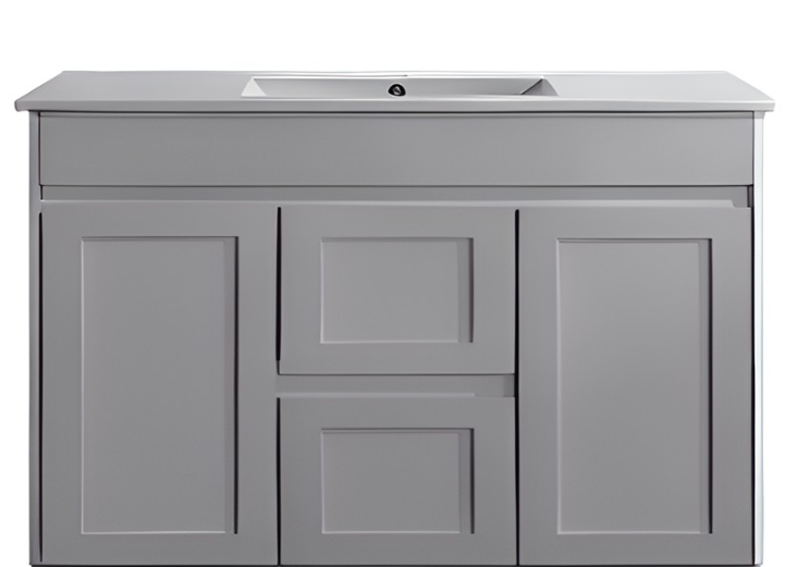 Luna Wall Hung Vanity - Matte Grey