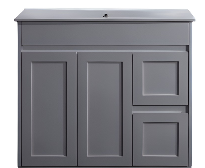 Luna Wall Hung Vanity - Matte Grey