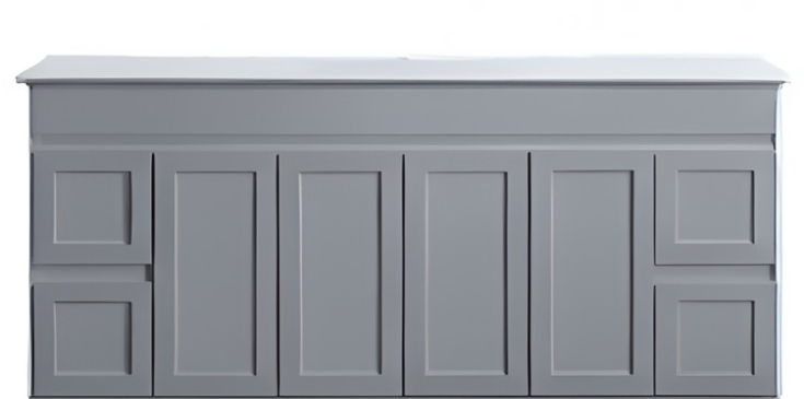 Luna Wall Hung Vanity - Matte Grey