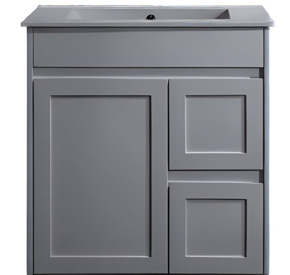 Luna Wall Hung Vanity - Matte Grey