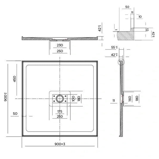 METRO Shower Base - 4 Sizes Available