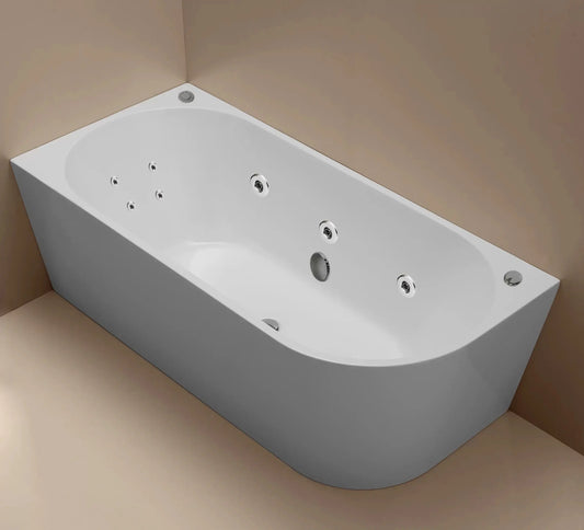 MILAN Spa Corner Bathtub - Left or Right Hand Side - in 3 Sizes (1400,1500,1700mm)