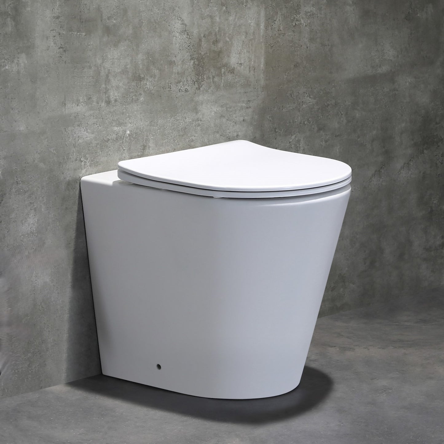 BOSTON Tornado Rimless in-wall Floor Toilet Pan – Gloss White