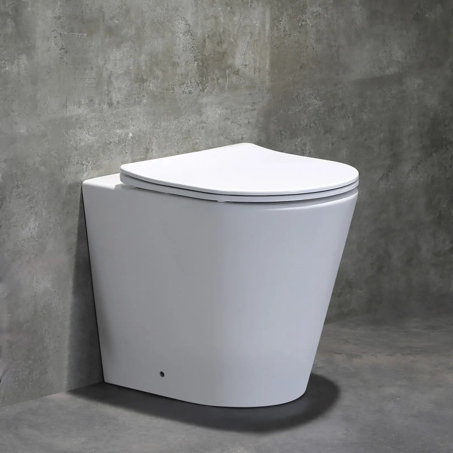 BOSTON Tornado Rimless in-wall Floor Toilet Pan – Gloss White