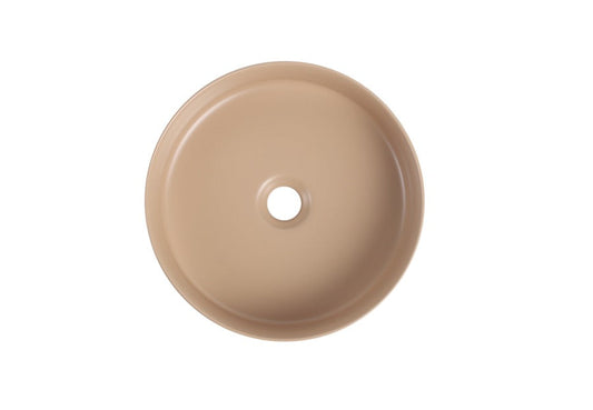 Matte Khaki Above Counter Ceramic Basin - 360x360x120mm