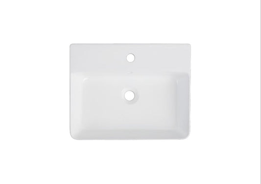 Gloss White Above Counter Ceramic Basin - 520x420x155mm