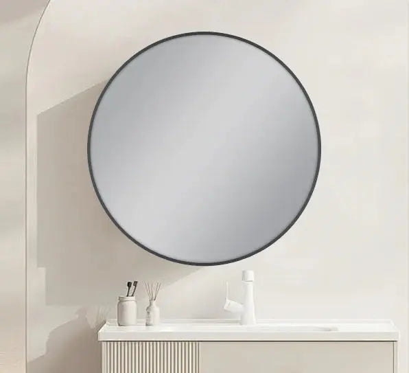 Round Framed 800mm Carysil Mirrors - 4 Colors