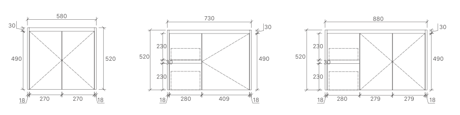 Sierra Wall Hung Vanity 600mm-900mm