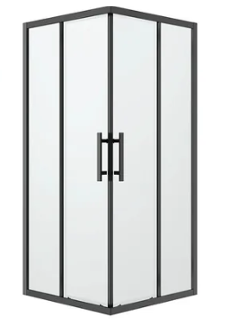 LOUVE SQUARE SLIDER SHOWER SCREEN - 2 Sizes & 2 Color's Available