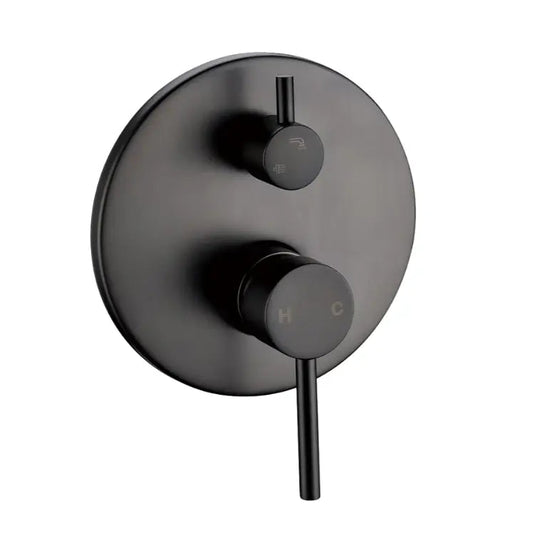 LUCID PIN Round Chrome Shower/Bath Mixer Diverter (In 5 color) (Copy)