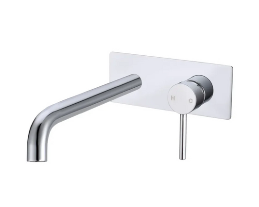 LUCID PIN Series Wall Mixer With Round Spout - in 5 Color finishes