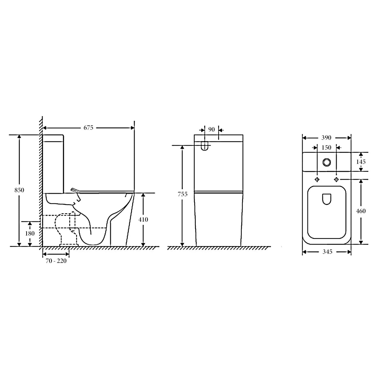 FLORENCE Rimless Toilet Suite