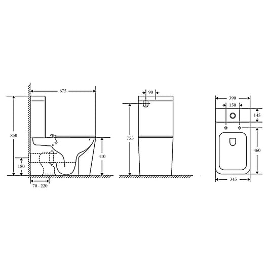 FLORENCE Rimless Toilet Suite