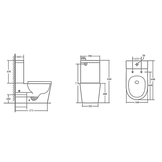 DENVER Rimless Toilet Suite