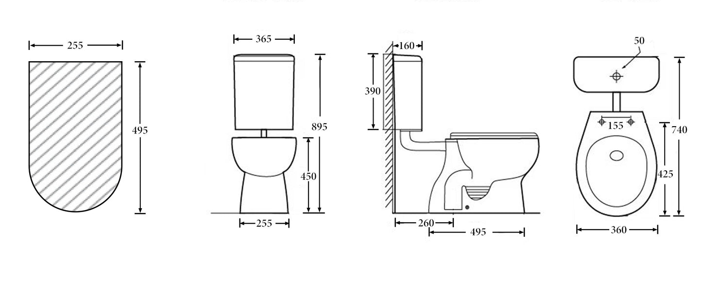 T6011 — Vienna Disabled Toilet Suite
