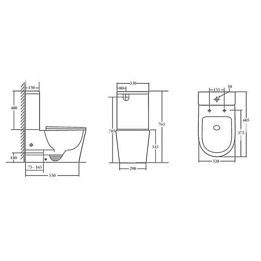Junior Rimless Toilet Suite