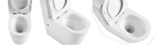 VERA Toilet Suite Back to Wall Tornado Rimless - Nano Glazed