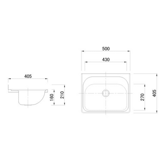 LAVASSA Wall Hung Basin Basin