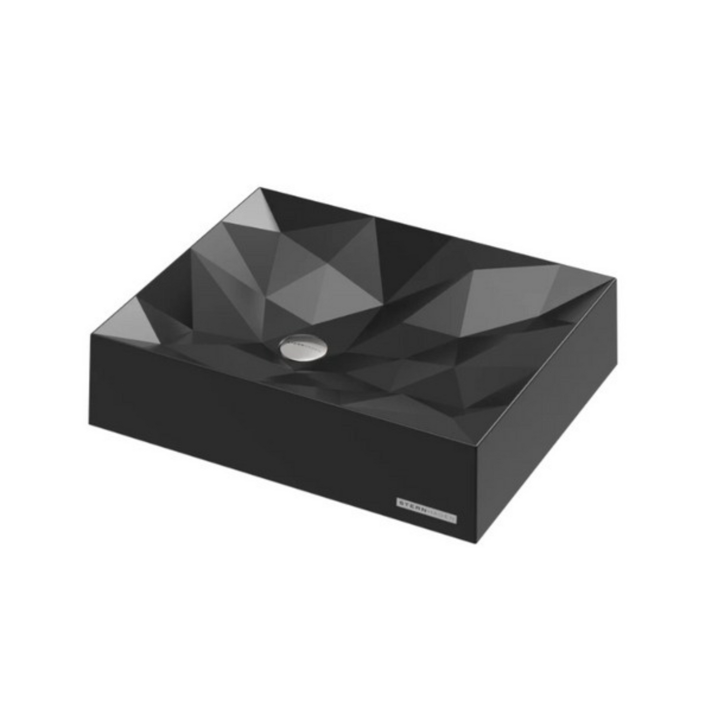 Sternhagen Kristall Mini Above Counter Basin White or Black Glossy Bathroom Basin Sani-Quartz Composite