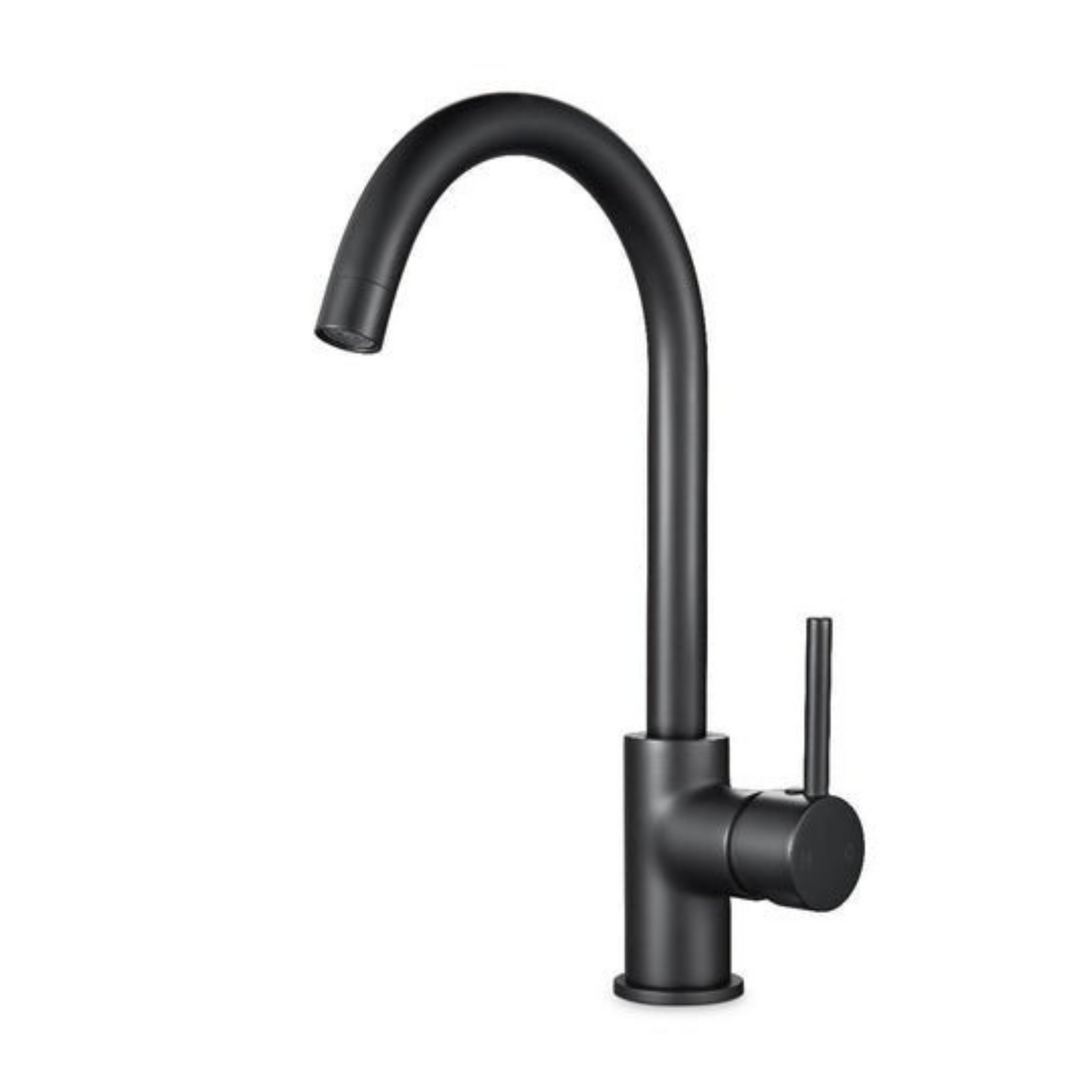 Round Matt Black Kitchen Sink Mixer Tap Kitchen Mixer