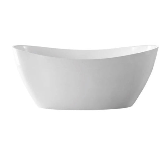 BRAVO Free Standing Bath Tub - Gloss white and Matte Black - in 2 Sizes (1490mm,1690mm)