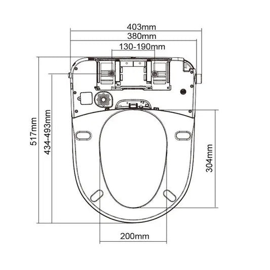 V3210 - Fez CleanSense Electronic Bidet Seat