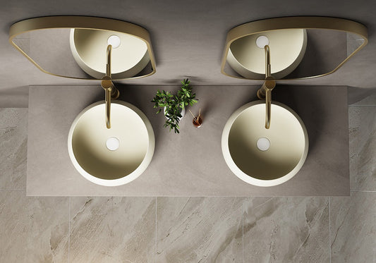 Versilia Ceramic Counter Basins 400mm- 7 Colors Available.
