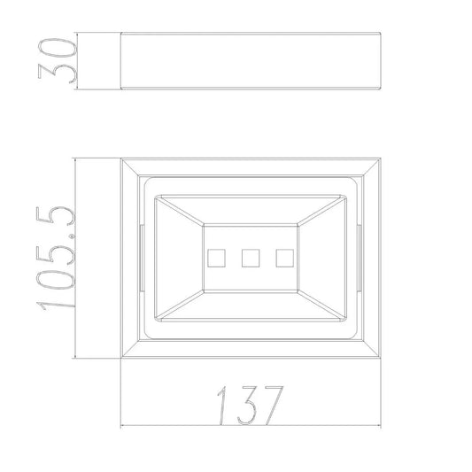 IVANO Matte Black Soap Dish Holder