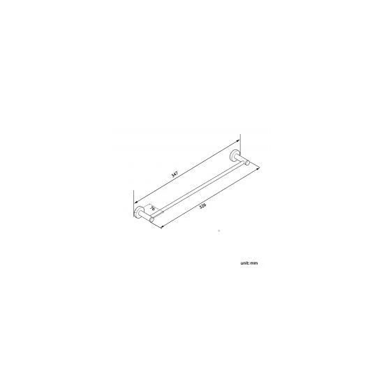 LUCID PIN Series Towel Rail 300mm