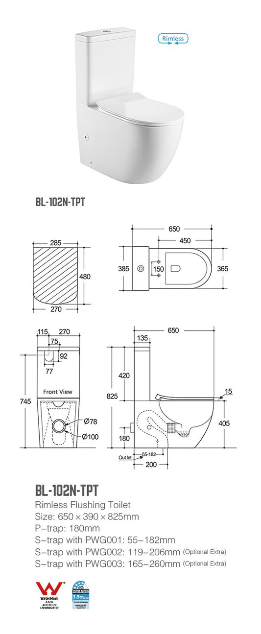 ASCOLI Back To Wall Toilet Suite