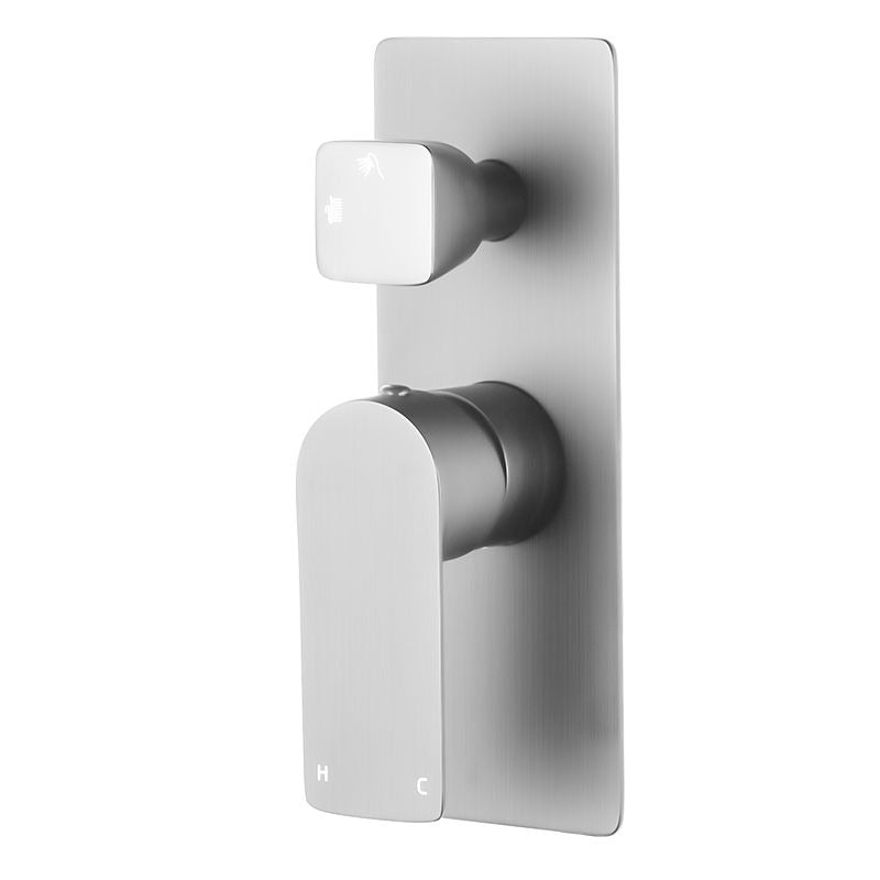 VOG Series Solid Bath/Shower Wall Mixer with Diverter Wall Mounted (In 2 Colours)