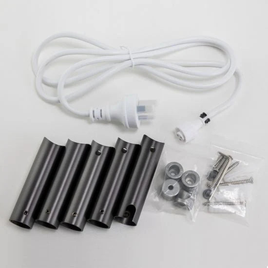 Round Electric Heated Towel Rack 6 Bars