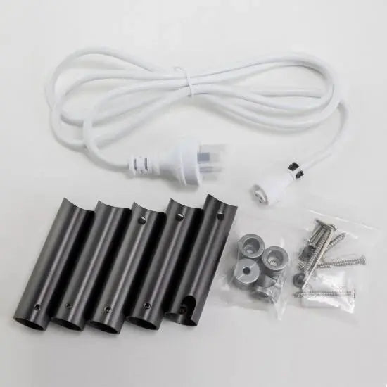 Round Electric Heated Towel Rack 6 Bars