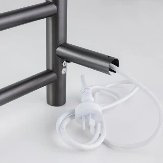 Round Electric Heated Towel Rack 6 Bars