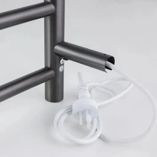 Round Electric Heated Towel Rack 6 Bars