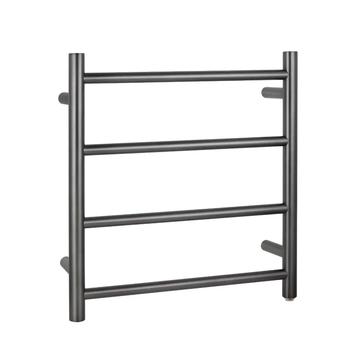 Round Chrome Electric Heated Towel Rack 4 Bars